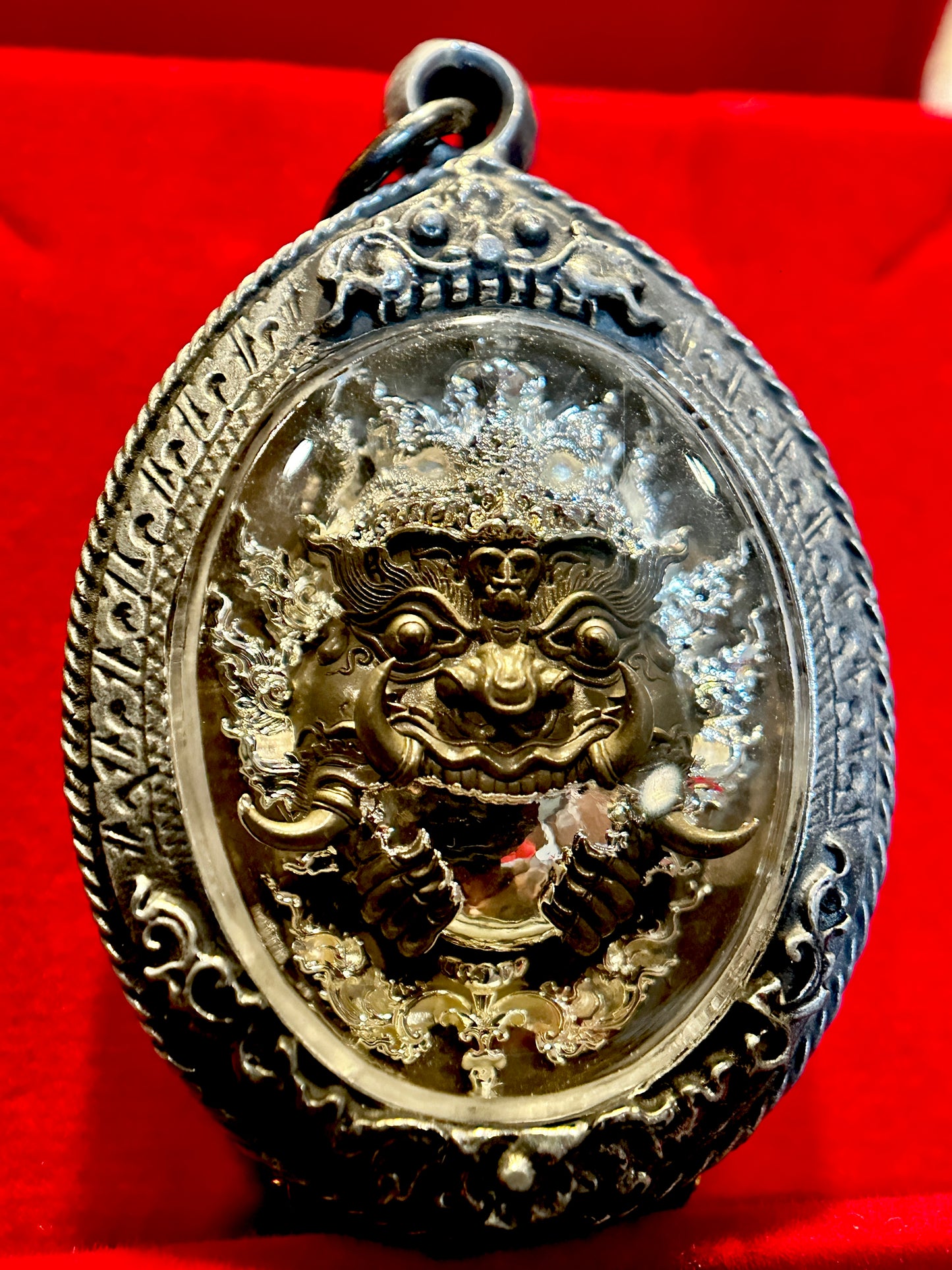 Rahu Devourer of Darkness & Yin–Yang Cosmic Balance (Blackened Silver Edition)