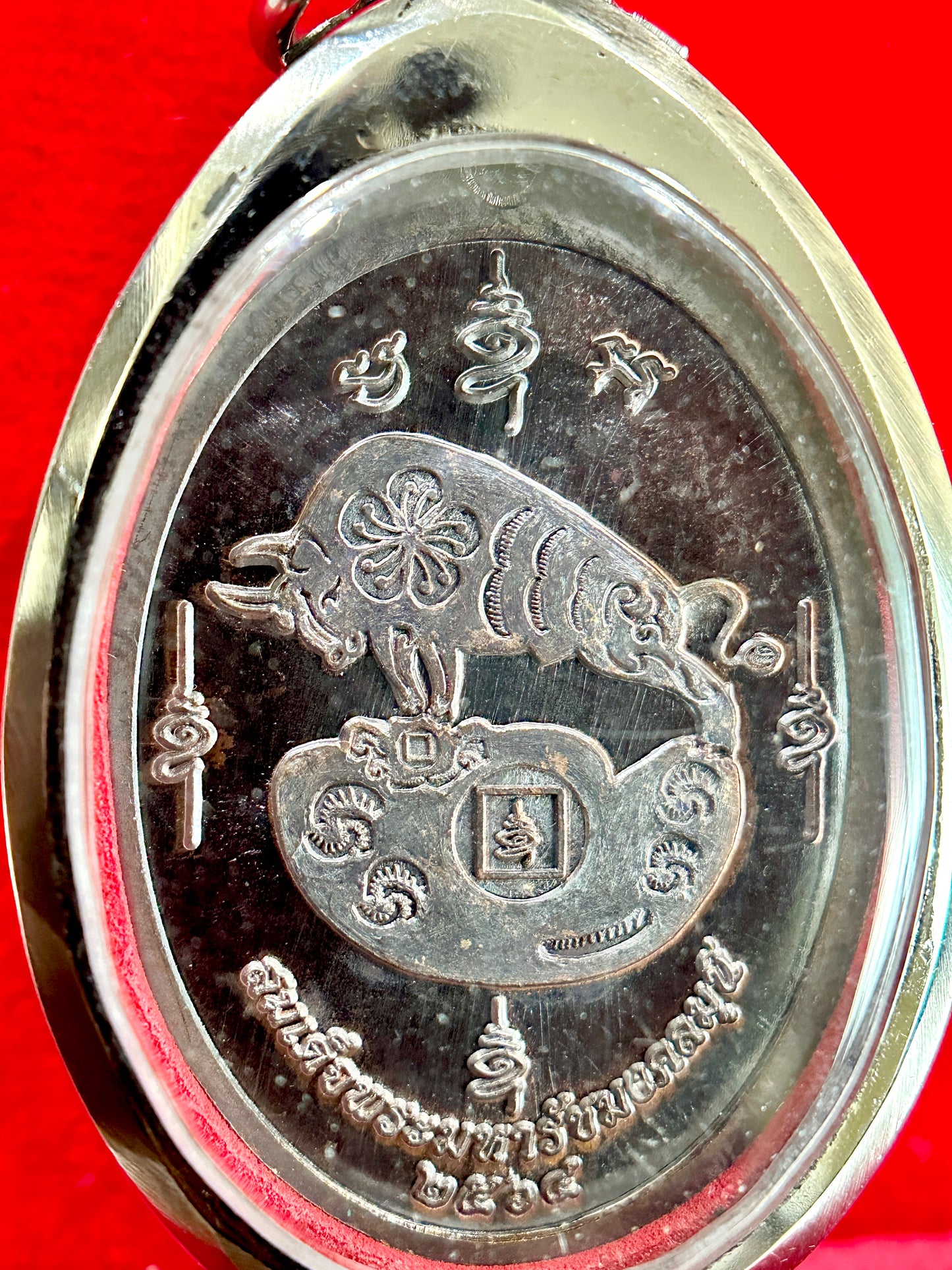 Naga Buddha & Sacred Bull (Gold & Silver)