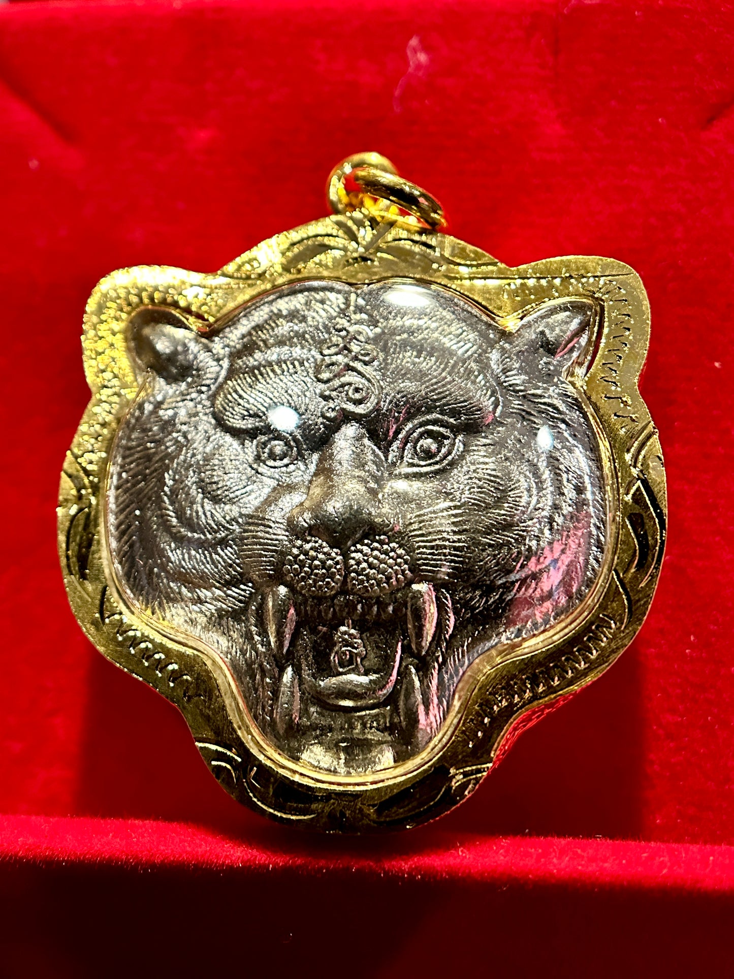 Tiger Spirit & Monk Blessing (Silver) Gold Case