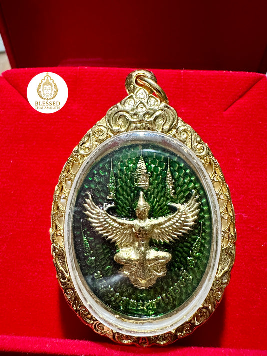Garuda & Rahu Amulet (Green)