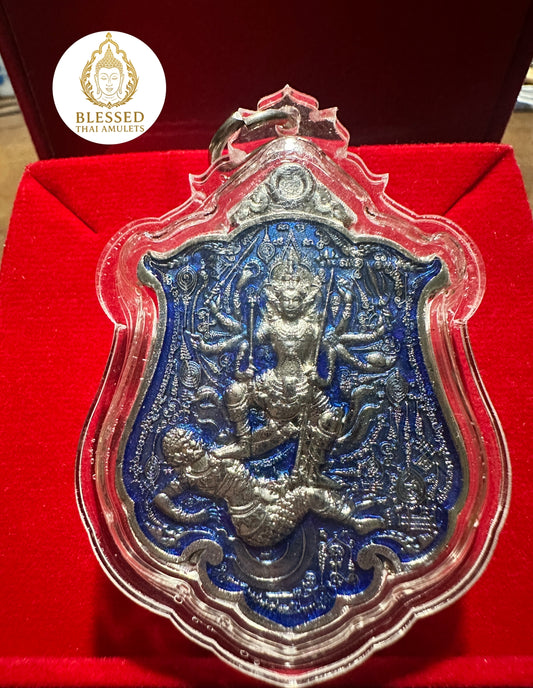 Kali/Shiva & Triple Hanuman (Blue/Silver)