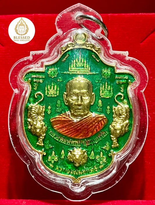 Luang Phor Phat Tiger Power (Green/Gold)
