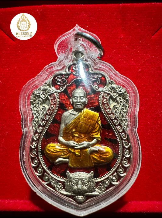 Luang Phor Phat Twin Tigers (Red/Silver)